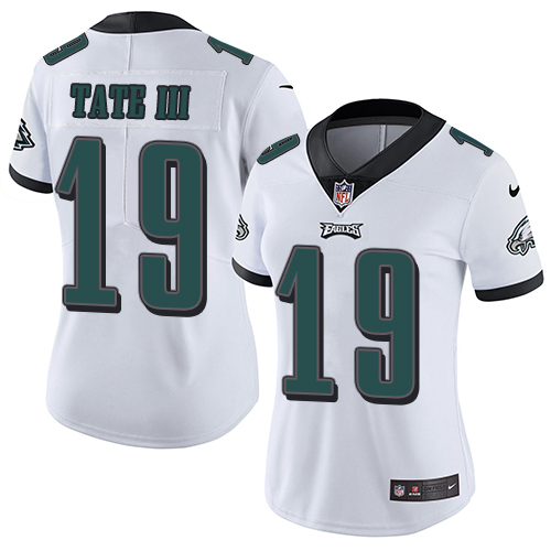 Personalized Women’s Eagles #19 Golden Tate III White Women’s Stitched NFL Untouchable Limited Jersey