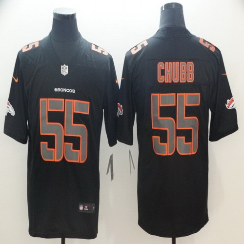 Personalized Broncos 55 Bradley Chubb Black Impact Rush Limited Jersey