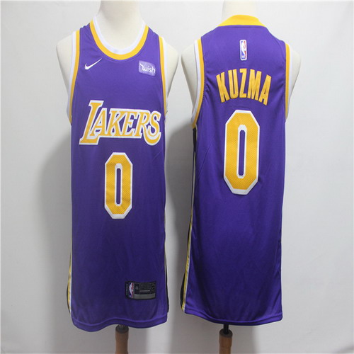 Personalized Lakers 0 Kyle Kuzma Purple 2018-19 Swingman Jersey