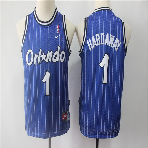 Personalized Youth Magic 1 Penny Hardaway Blue Youth Throwback Jersey