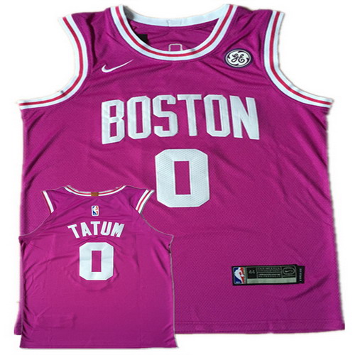Personalized Celtics 0 Jayson Tatum Purple Authentic Jersey