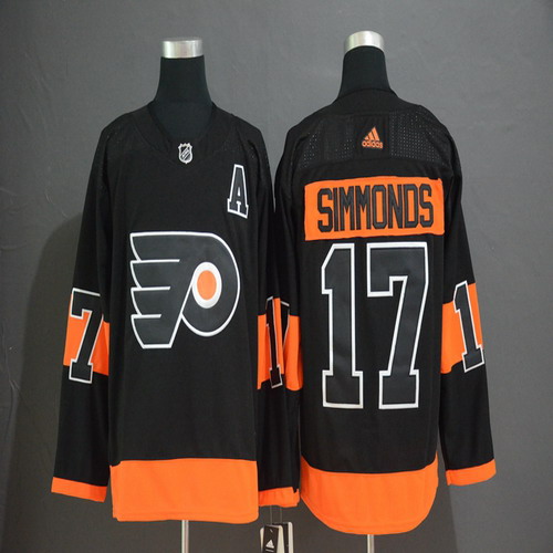 Personalized Flyers 17 Wayne Simmonds Black Alternate Jersey