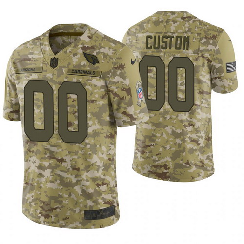 Personalized Arizona Cardinals Camo 2018 Salute to Service Limited Jersey