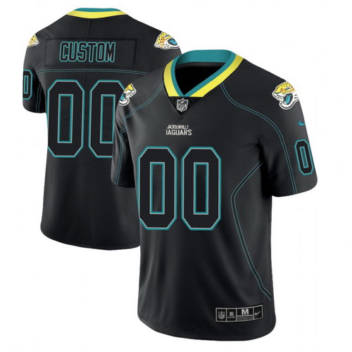 Personalized Jacksonville Jaguars 2018 Lights Out Color Rush Limited Black Jersey