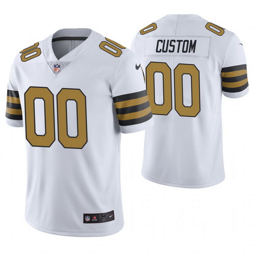 Personalized Men New Orleans Saints White Color Rush Legend Jersey