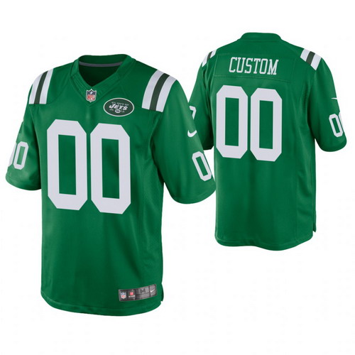 Personalized Men New York Jets Green Color Rush Legend Jersey
