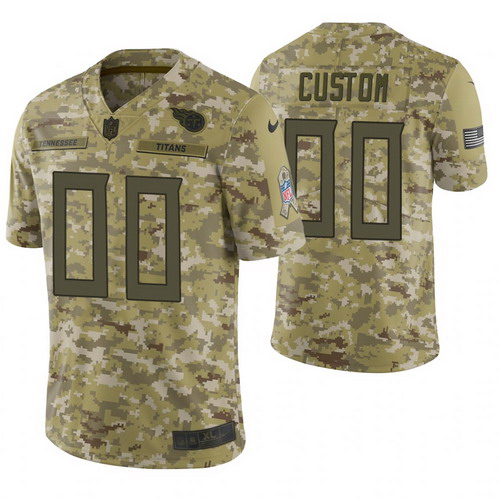 Personalized Tennessee Titans Camo 2018 Salute to Service Limited Jersey