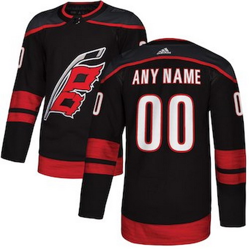 Personalized Kids Carolina Hurricanes Black Alternate Authentic Jersey