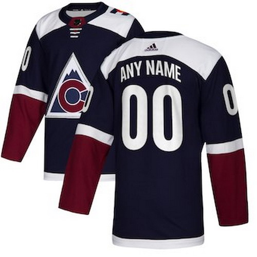 Personalized Kids Colorado Avalanche Navy Alternate Authentic Jersey