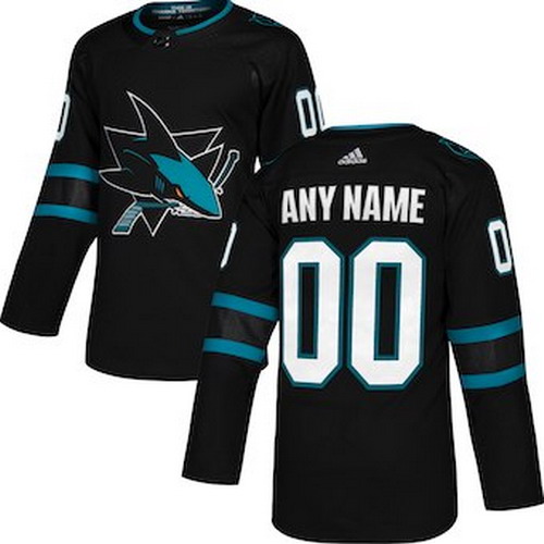 Personalized Kids San Jose Sharks Black Alternate Authentic Jersey