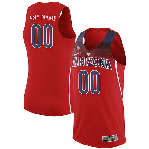 Personalized Custom Arizona Wildcats Men’s Jersey Authentic Red Stitched NCAA College Basketball