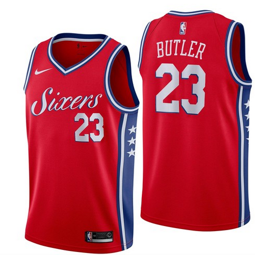 Personalized 76ers 23 Jimmy Butler Red Swingman Jersey