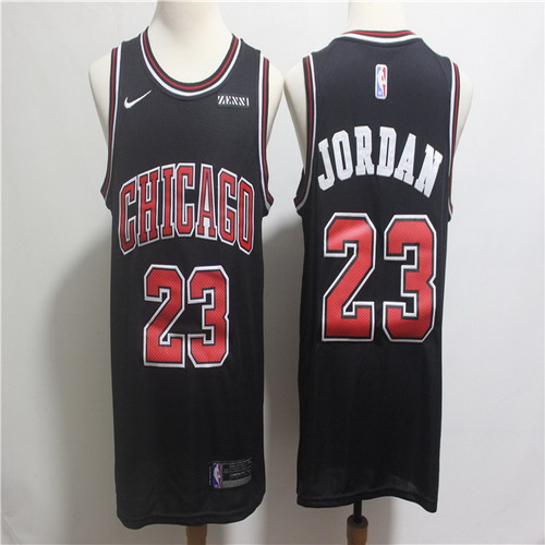Personalized Bulls 23 Michael Jordan Black Swingman Jersey
