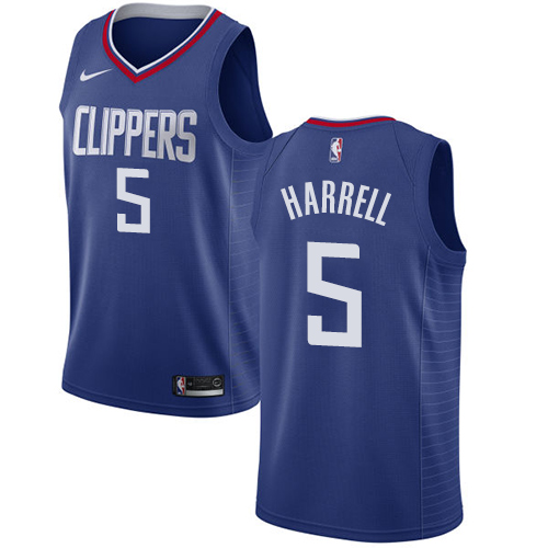 Personalized Clippers #5 Montrezl Harrell Blue NBA Swingman Icon Edition Jersey