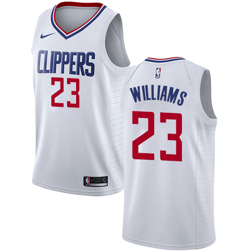 Personalized Clippers #23 Louis Williams White NBA Swingman Association Edition Jersey