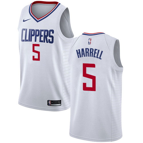 Personalized Clippers #5 Montrezl Harrell White NBA Swingman Association Edition Jersey