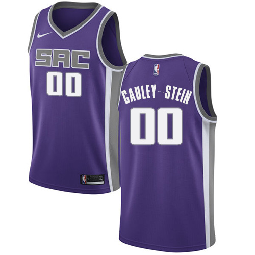 Personalized Kings #00 Willie Cauley-Stein Purple NBA Swingman Icon