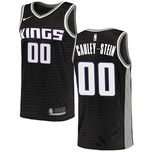 Personalized Kings #00 Willie Cauley-Stein Black NBA Swingman Statement Edition Jersey