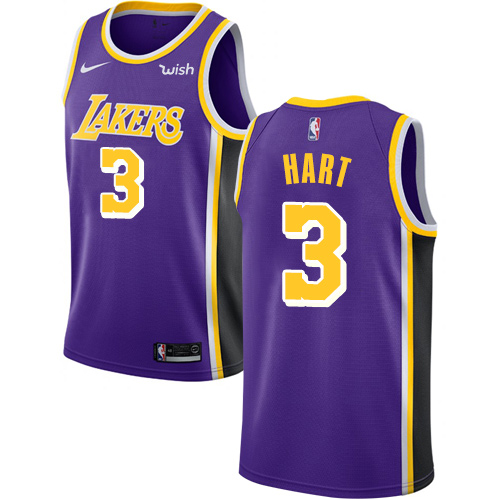 Personalized Lakers #3 Josh Hart Purple NBA Swingman Statement Edition Jersey