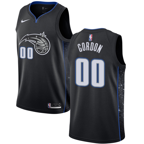 Personalized Magic #00 Aaron Gordon Black NBA Swingman City Edition 2018 19 Jersey