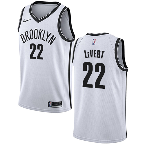 Personalized Nets #22 Caris LeVert White NBA Swingman Association Edition Jersey