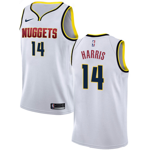 Personalized Nuggets #14 Gary Harris White NBA Swingman Association Edition Jersey