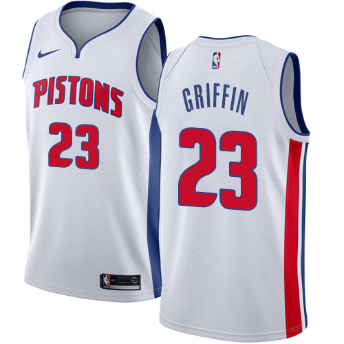 Personalized Pistons #23 Blake Griffin White NBA Swingman Association Edition Jersey