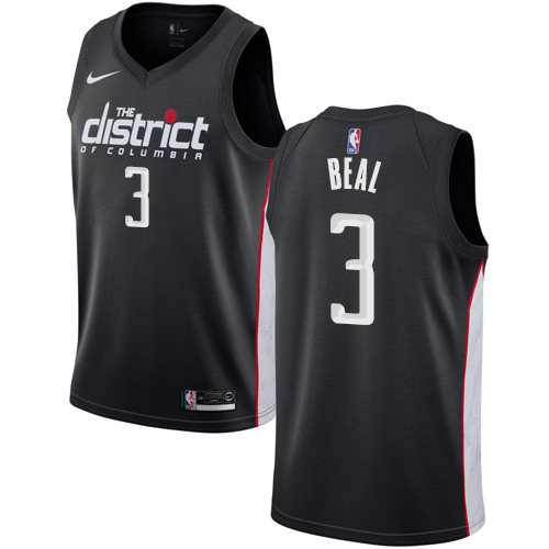 Personalized Wizards #3 Bradley Beal Black NBA Swingman City Edition 2018 19 Jersey