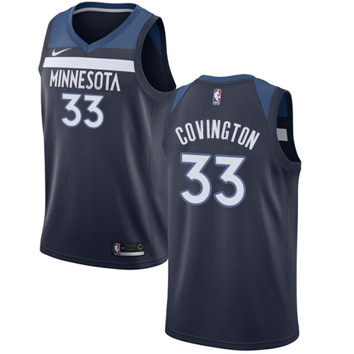 Personalized Timberwolves #33 Robert Covington Navy Blue NBA Swingman Icon Edition Jersey