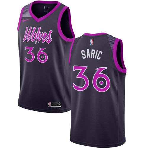 Personalized Timberwolves #36 Dario Saric Purple NBA Swingman City Edition 2018 19 Jersey