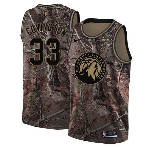 Personalized Timberwolves #33 Robert Covington Camo NBA Swingman Realtree Collection Jersey