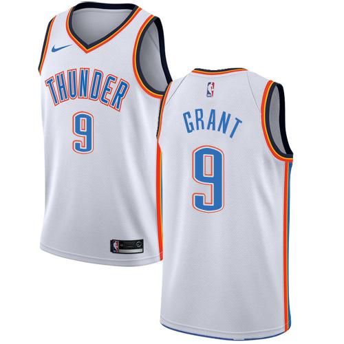 Personalized Thunder #9 Jerami Grant White NBA Swingman Association Edition Jersey