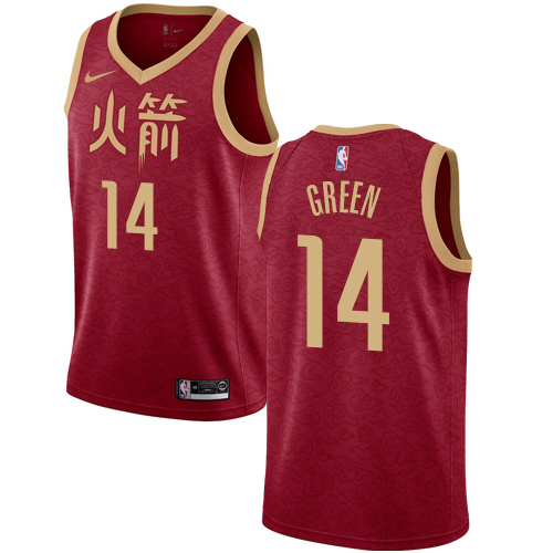 Personalized Rockets #14 Gerald Green Red NBA Swingman City Edition 2018 19 Jersey