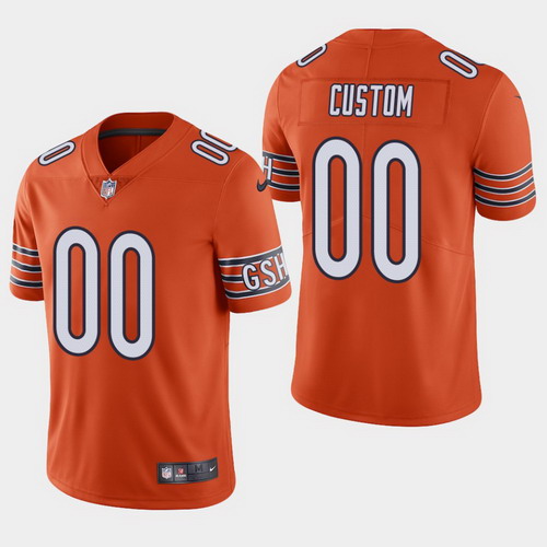Personalized Custom Men’s Chicago Bears Orange Untouchable Limited Jersey