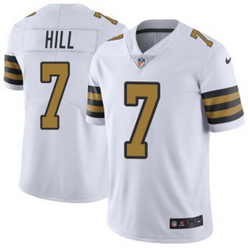 Personalized Men’s New Orleans Saints #7 Taysom Hill Color Rush Jersey