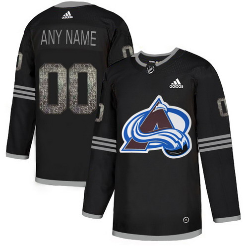 Personalized Avalanche Black Shadow Logo Print Men’sized Jersey