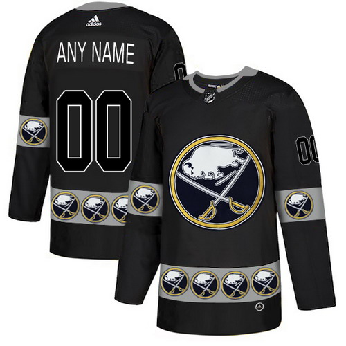 Personalized Buffalo Sabres Black Men’sized Team Logos Fashion Jersey