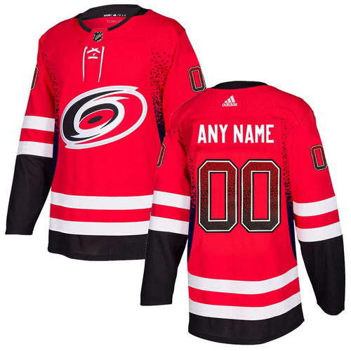 Personalized Carolina Hurricanes Red Men’sized Drift Fashion Jersey