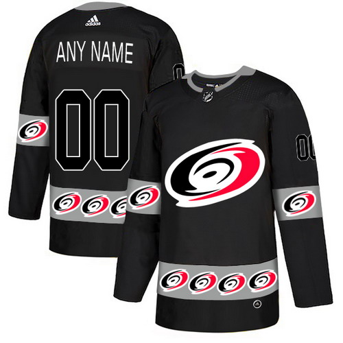Personalized Carolina Hurricanes Black Men’sized Team Logos Fashion Jersey