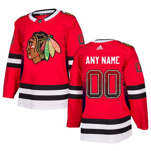 Personalized Chicago Blackhawks Red Men’sized Drift Fashion Jersey