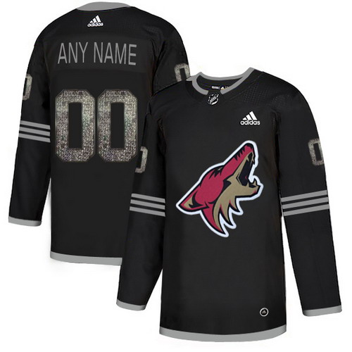 Personalized Coyotes Black Shadow Logo Print Men’sized Jersey