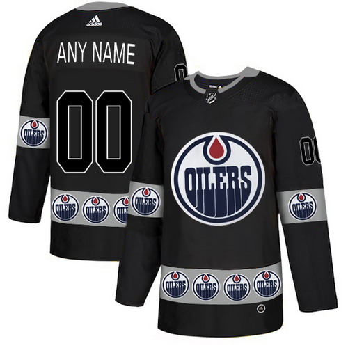 Personalized Edmonton Oilers Black Men’sized Team Logos Fashion Jersey