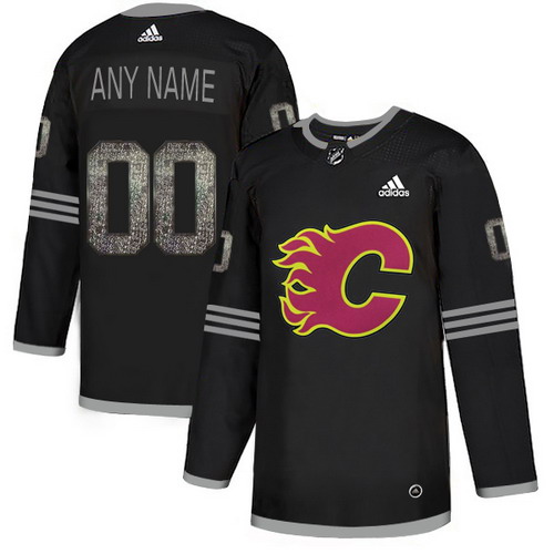 Personalized Flames Black Shadow Logo Print Men’sized Jersey