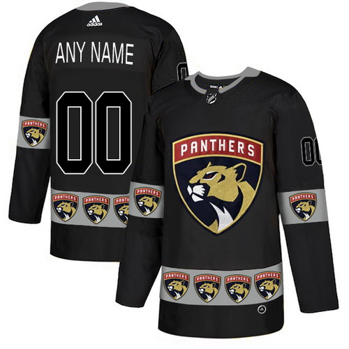 Personalized Florida Panthers Black Men’sized Team Logos Fashion Jersey