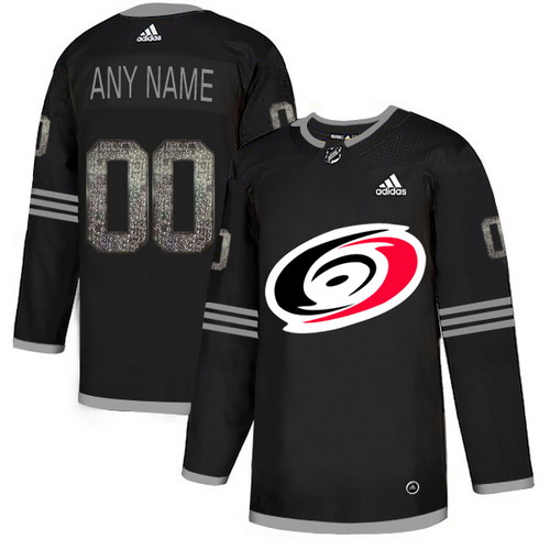 Personalized Hurricanes Black Shadow Logo Print Men’sized Jersey