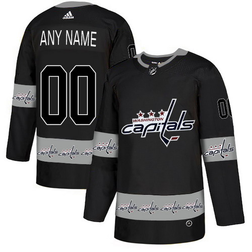 Personalized Washington Capitals Black Men’sized Team Logos Fashion Jersey