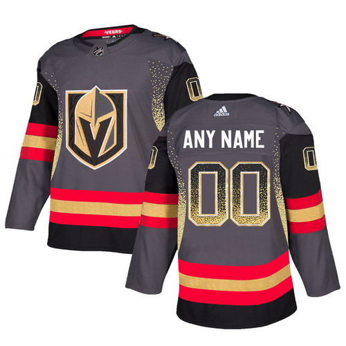 Personalized Vegas Golden Knights Gray Men’sized Drift Fashion Jersey