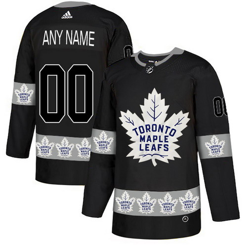 Personalized Toronto Maple Leafs Black Men’sized Team Logos Fashion Jersey