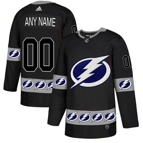 Personalized Tampa Bay Lightning Black Men’sized Team Logos Fashion Jersey