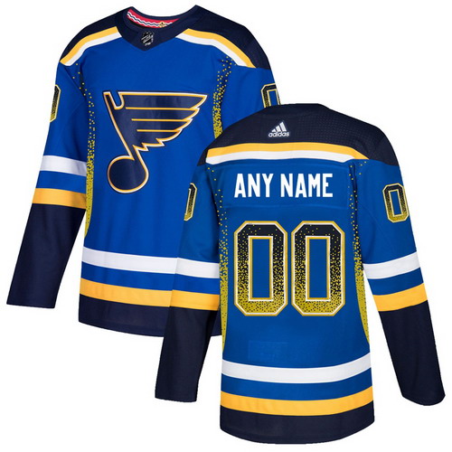 Personalized St. Louis Blues Royal Men’sized Drift Fashion Jersey